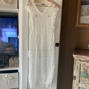 Esti Couture crotchet swimsuit cover up